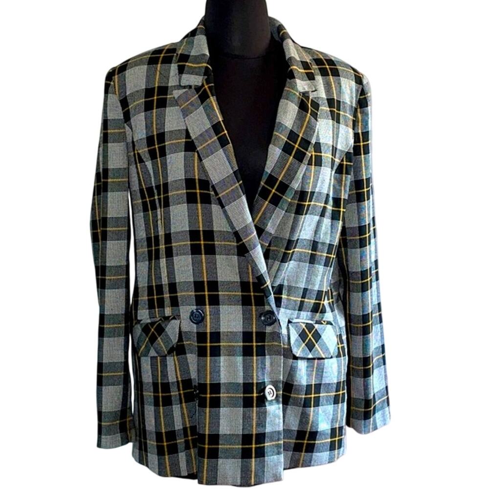 Forever 21 plaid blazer